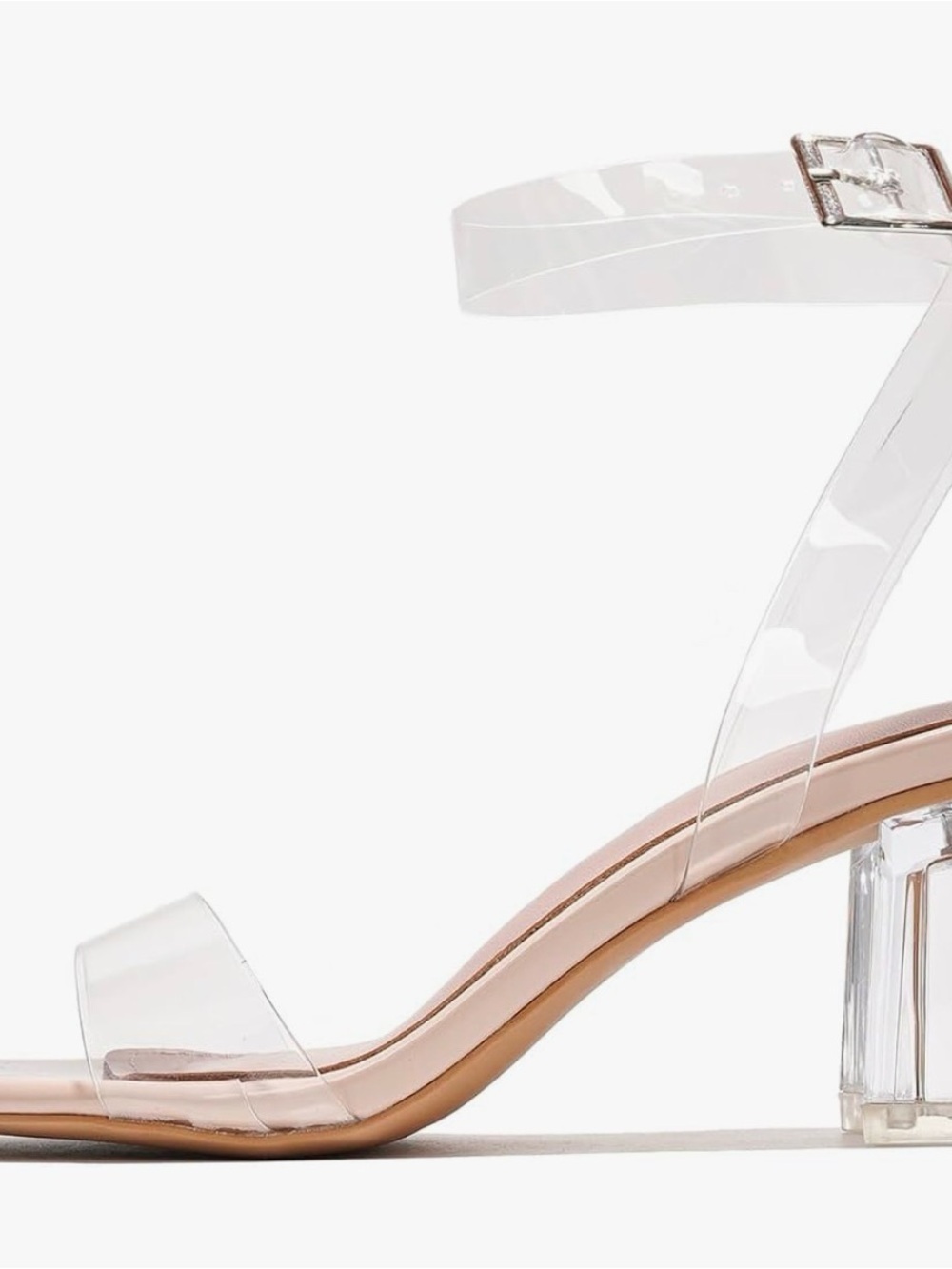 Clear Cape Robbin Block Heel Sandal - Women